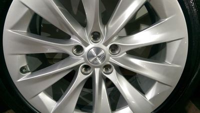 Tesla Alloys Wheels Ceramic Coating.