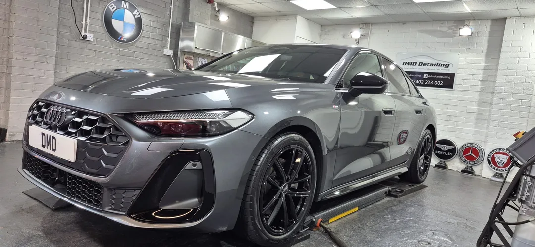 Audi A5 Black Edition after New Car Ceramic Coating at DMD Car Detailing in Paisley near Glasgow