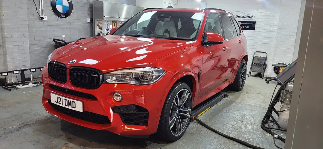 BMW X5M after undergoing Minor Paint Correction at DMD Car Detailing in Paisley near Glasgow.
