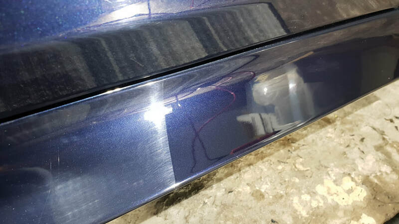 BMW Alpina B5 undergoing paint correction and ceramic coating treatment