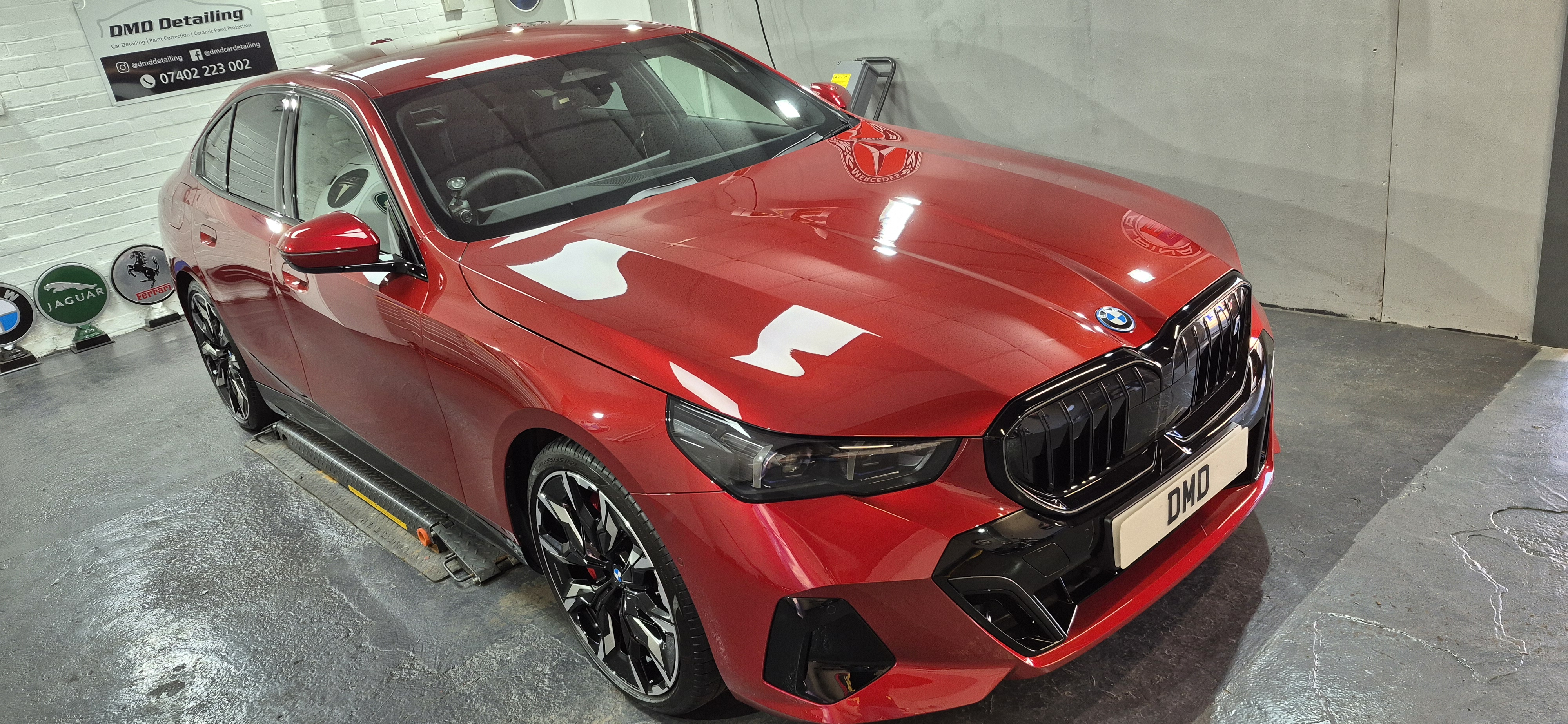 BMW i5 M40 after undergoing new car ceramic protection at DMD Car Detailing in Paisley near Glasgow.
