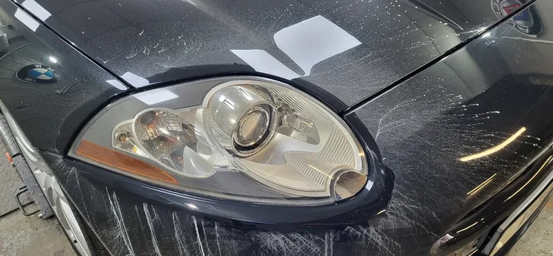 Headlight restoration service carried out in Paisley near Glasgow by DMD Car Detailing.