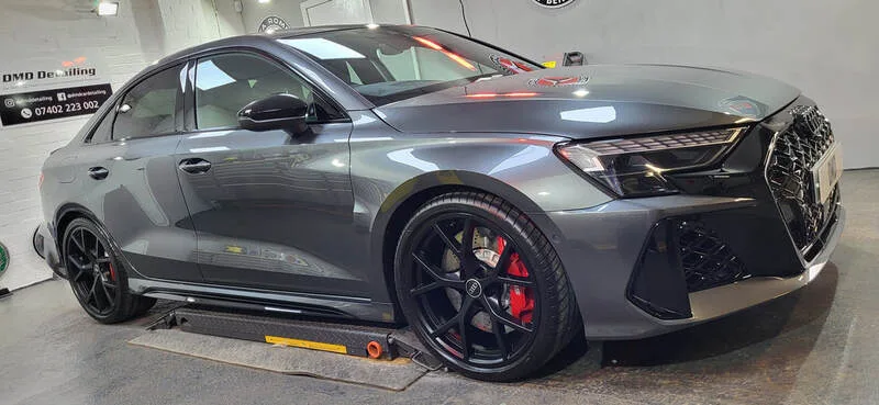 Audi RS3 after undergoing New Car Ceramic Coating at DMD Car Detailing in Paisley