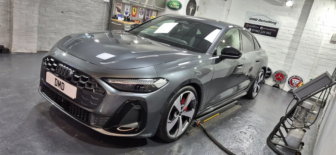 Audi A5 looking glossy after New Car Ceramic Coating at DMD Car Detailing in Paisley