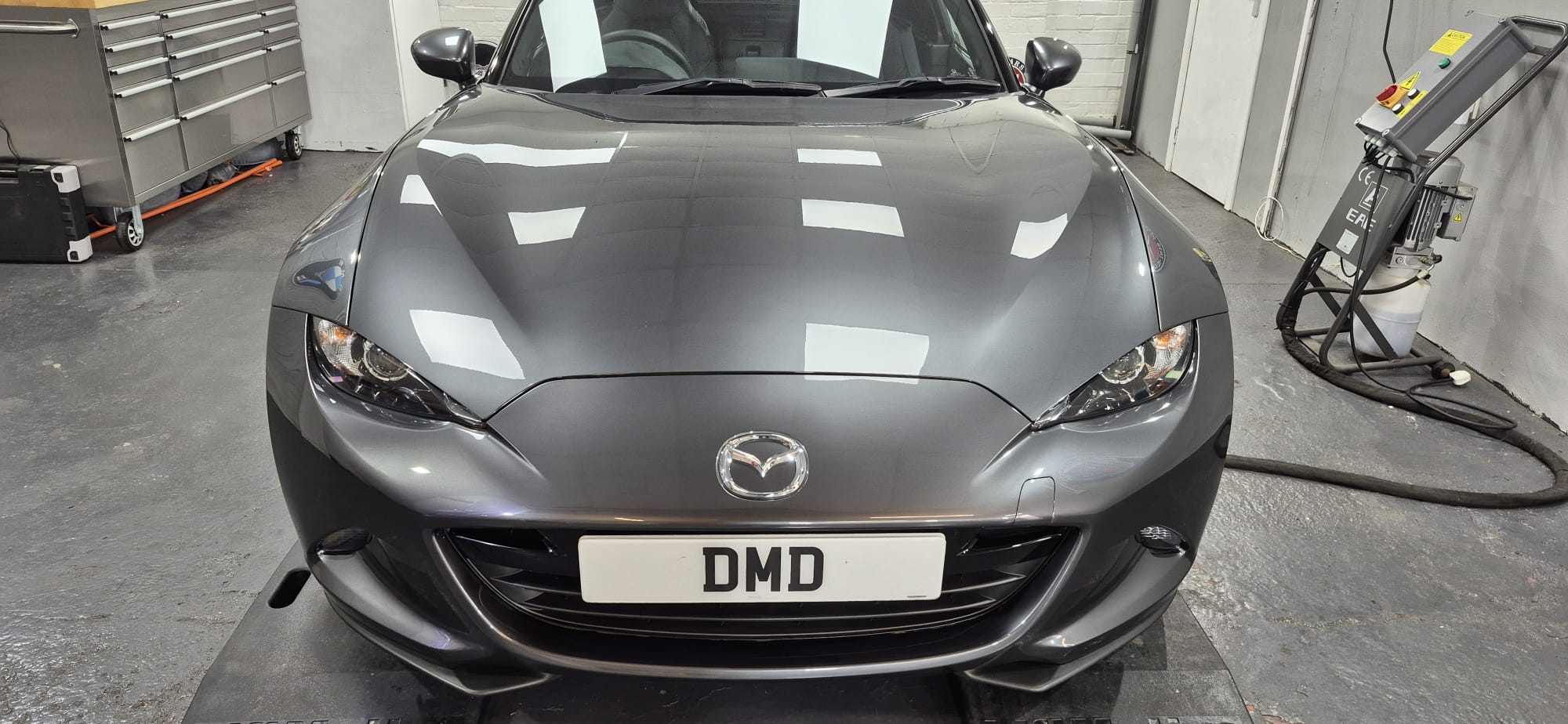 Mazda MX-5 after Single Stage Machine Polish and Ceramic Coating in Paisley at DMD Car Detailing near Glasgow