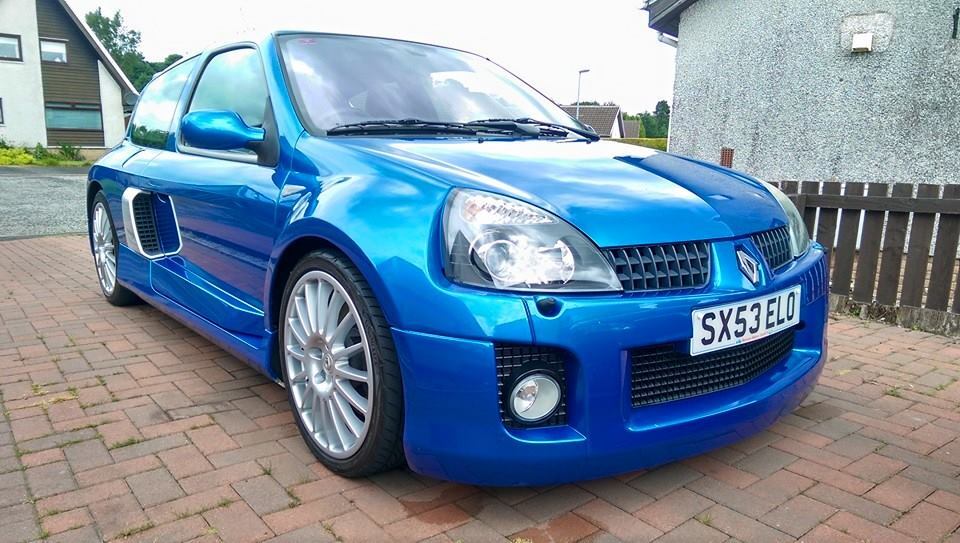 V6 Clio after our Stage 1 Paint Correction package carried out near Paisley