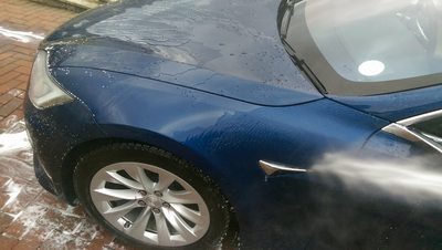 Tesla Model S 75D KubeBond Diamond 9H Ceramic Coating Maintenance Detail.