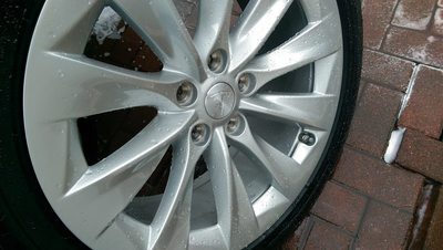 Tesla Alloys Wheels Ceramic Coating.