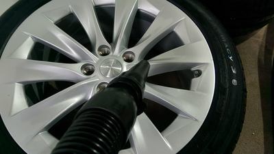 Tesla Alloys Wheels Ceramic Coating.
