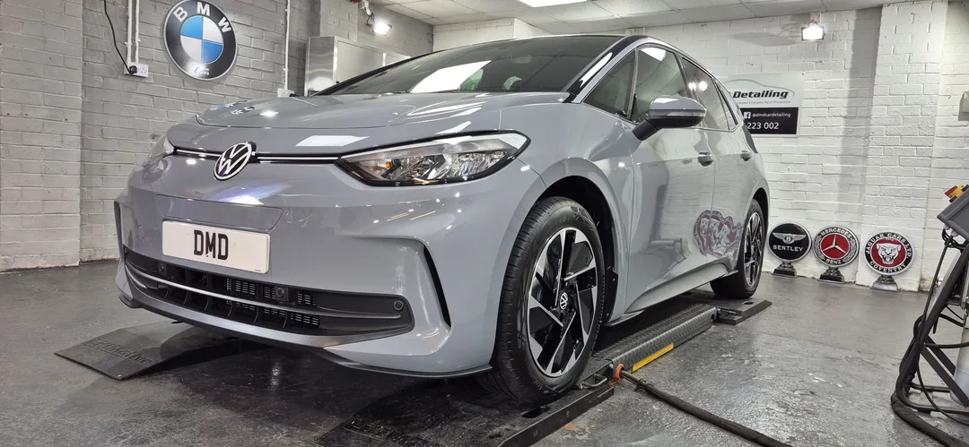 Volkswagen iD 3 after New Car Ceramic Coating in Paisley at DMD Car Detailing near Glasgow