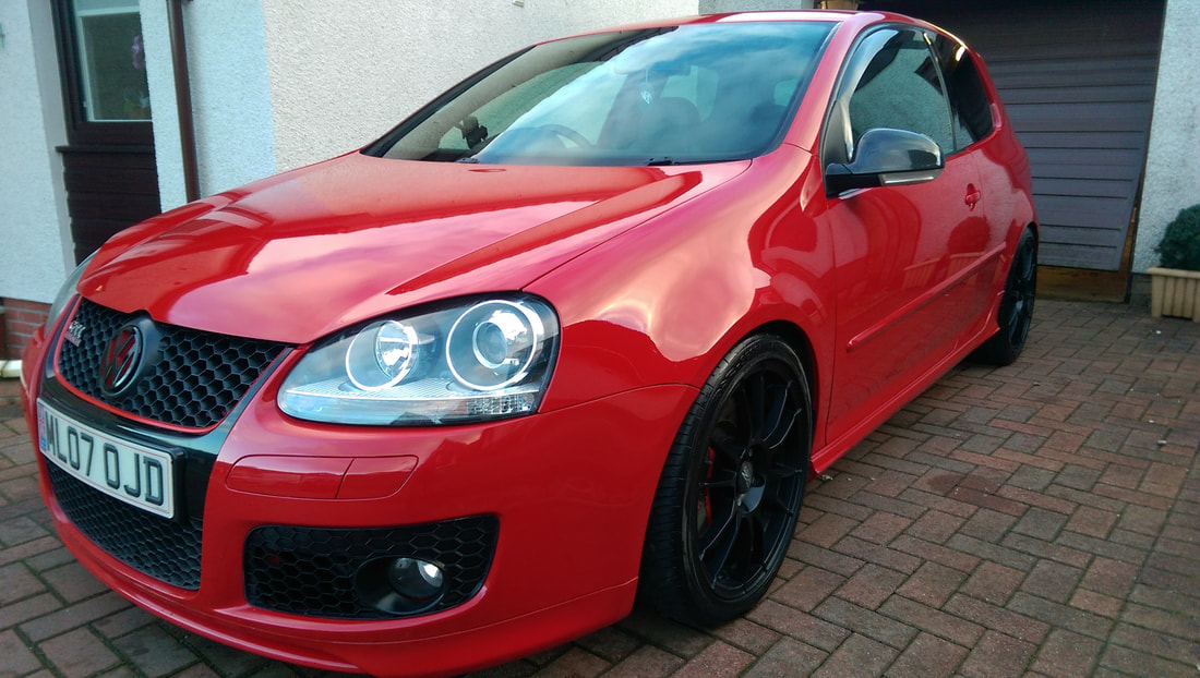 Car Detailing Glasgow, Volkswagen Golf GTi after our Exterior Protection Detail.